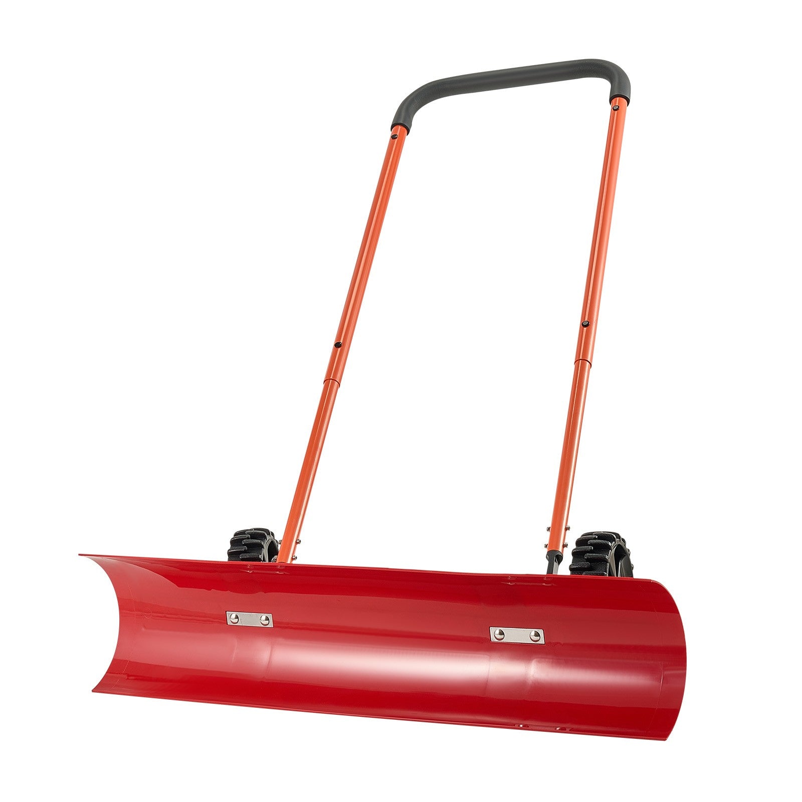 Snow Shovel with Wheels 37.8" Plastic Snow Removal Pusher Snow Plow for Driveway