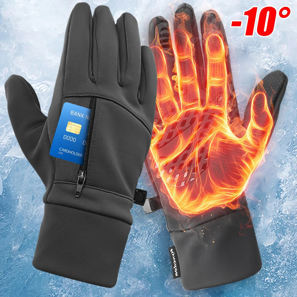-10℉ Winter Gloves for Cold Weather Windproof Waterproof Touch Screen Ski Gloves